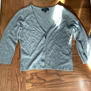 Gray, half sleeve cardigan